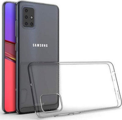 Forcell Umschlag Rückseite Silikon 2mm Transparent (Galaxy A51)