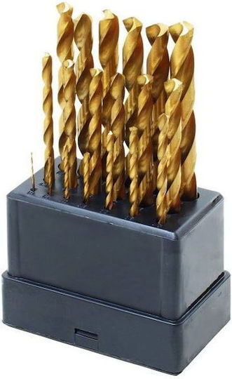 Set de burghie metalice Extol Hss Tin