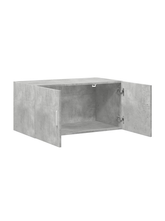 Wand Wohnzimmer Schrank aus Spanplatte Grau 80x42.5x40cm