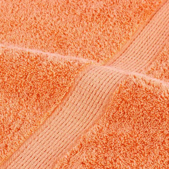 vidaXL Bath Towel 100x200cm Orange 10 Pieces Weight 600gsm