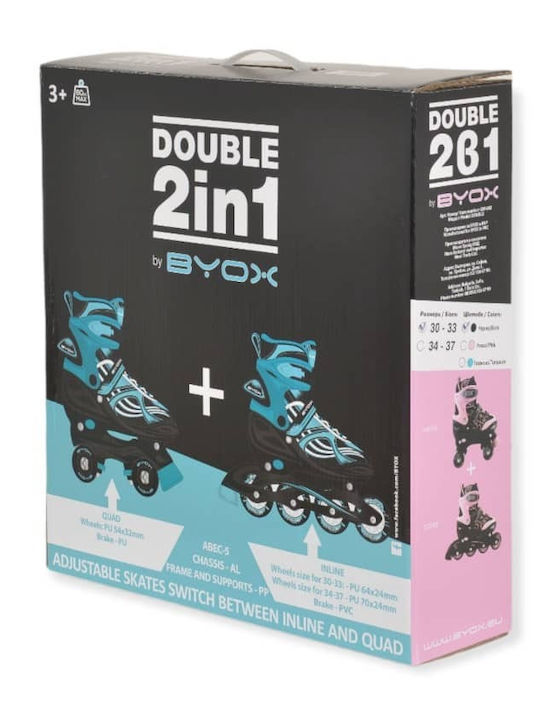 Byox Inline Rollers Ροζ Παιδικά