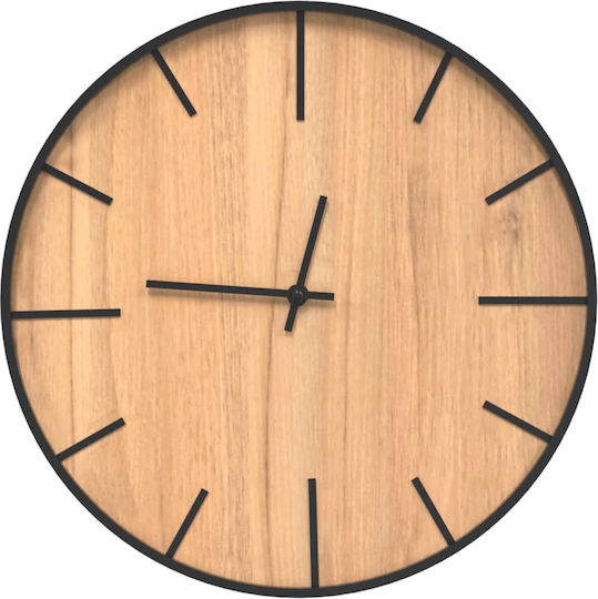 vidaXL Leise Wanduhr Hölzernes