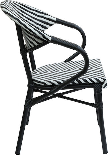 Кресло Isaia Черна 57x57x83см Кресло Isaia Черна 57x57x83см