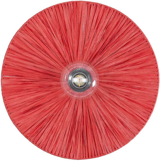 GloboStar Colombo Vintage Lumină de Perete cu Soclu E27 Roșu 40x9x9cm