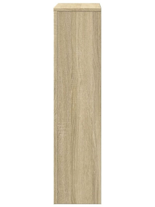 vidaXL Brown Particleboard Radiator Cover 78x20x82cm