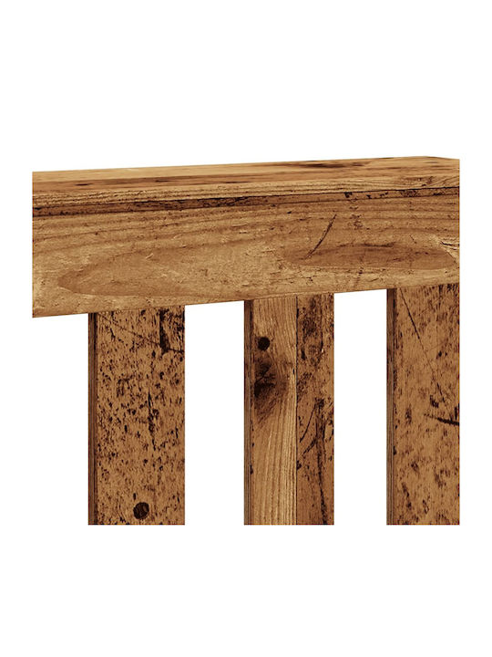 vidaXL Brown Particleboard Radiator Cover 78x20x82cm