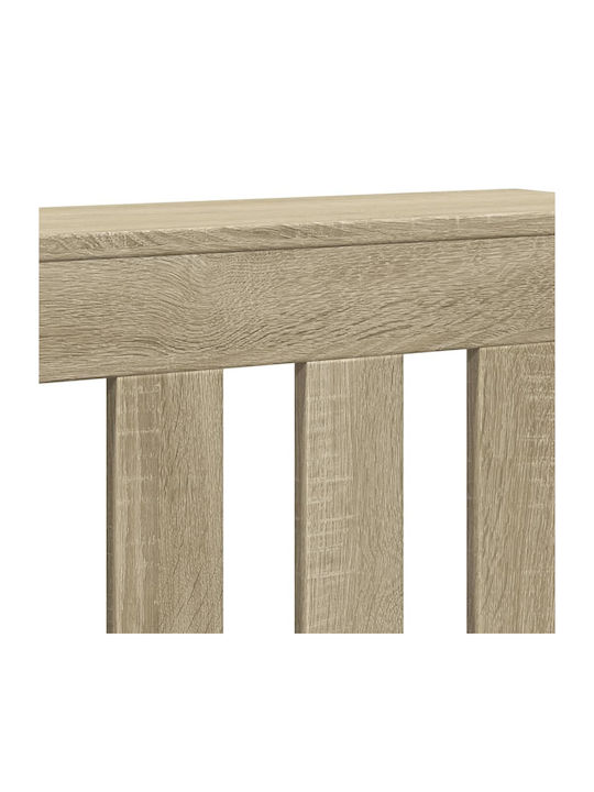 vidaXL Brown Particleboard Radiator Cover 78x20x82cm