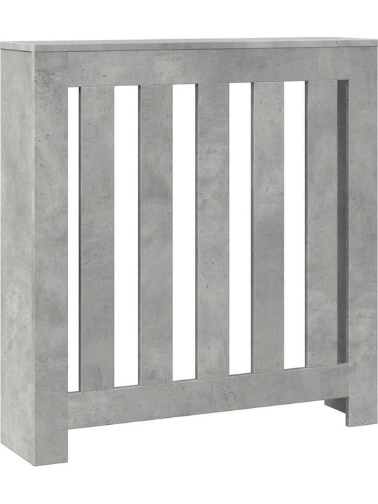 vidaXL Gray Particleboard Radiator Cover 78x20x82cm