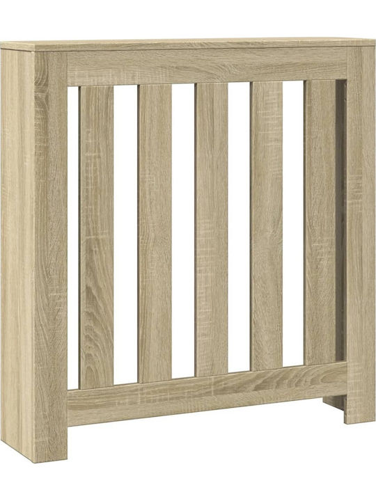 vidaXL Brown Particleboard Radiator Cover 78x20x82cm