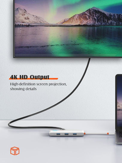 Ldnio USB-C Docking Station with HDMI 4K PD Black