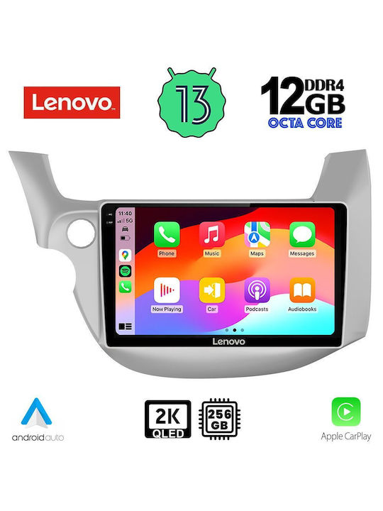 Lenovo Car Audio System for BMW X1 / X3 / X4 Honda Jazz 2008-2012 (Bluetooth/USB/AUX/WiFi/GPS/Apple-Carplay/Android-Auto) with Touch Screen 10"