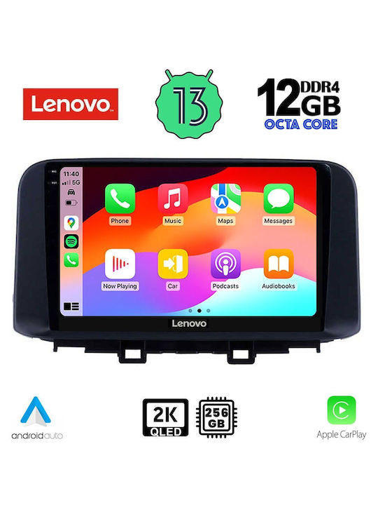 Lenovo Car Audio System for BMW X1 / X3 / X4 Hyundai Kona 2017> (Bluetooth/USB/AUX/WiFi/GPS/Apple-Carplay/Android-Auto) with Touch Screen 10"