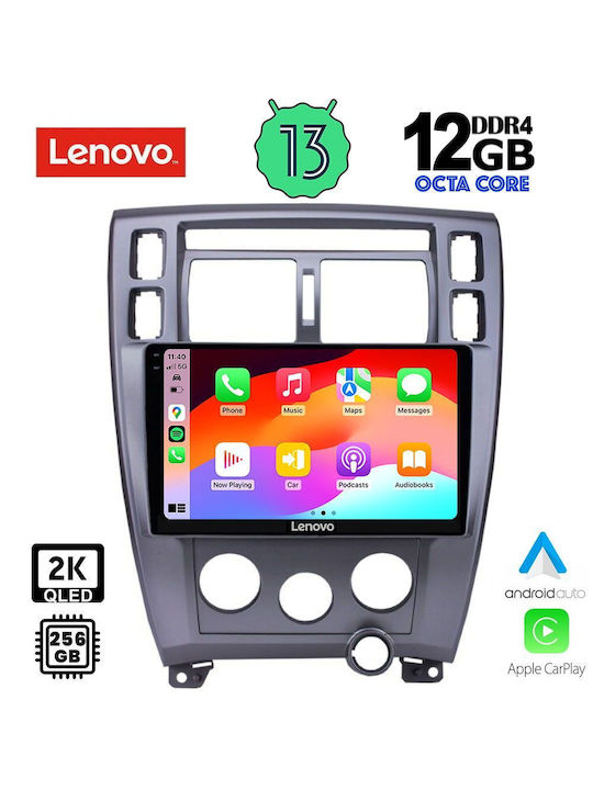 Lenovo Car Audio System for BMW X1 / X3 / X4 Hyundai Tucson 2004-2010 (Bluetooth/USB/AUX/WiFi/GPS/Apple-Carplay/Android-Auto) with Touch Screen 10"