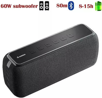 Bluetooth Speaker 60W with Battery Life up to 15 hours Black