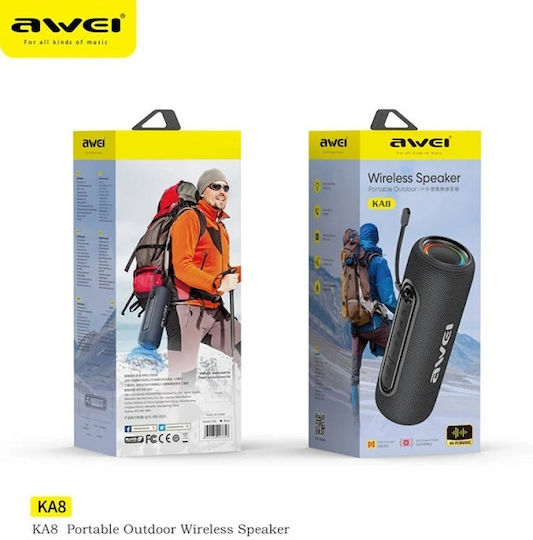Awei KA8 Ηχείο Bluetooth 14W με Διάρκεια Μπαταρίας έως 6 ώρες Μαύρο