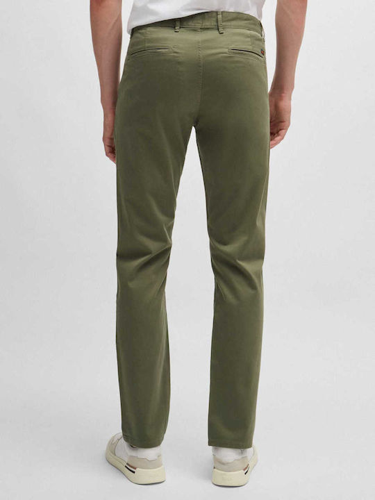 Hugo Boss Men's Trousers Chino in Slim Fit Green