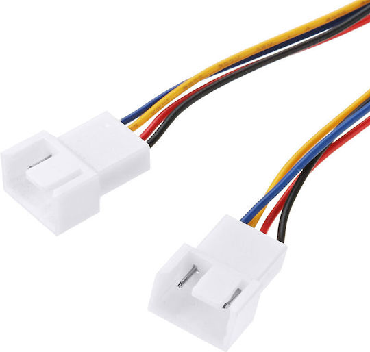 No Brand Y-splitter Fan 4pin To 2x4pin 0.3m Power Cord Multicolor 18320