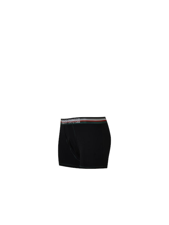 Enrico Coveri Herren Boxershorts Schwarz 1Packung