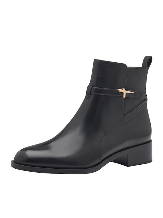 Leather Women's Ankle Boots Black