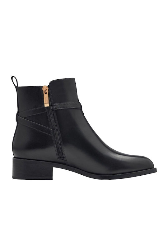 Leather Women's Ankle Boots Black