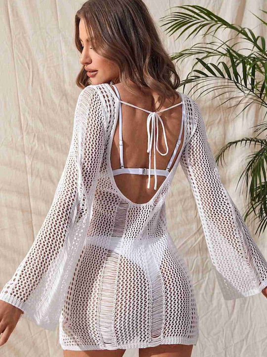 Merry See Women's Dress Beachwear White