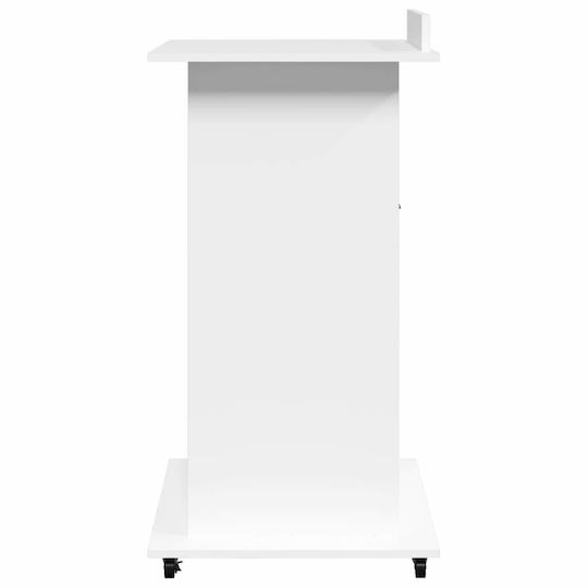 vidaXL Stand Music Height 107-107cm White 848024