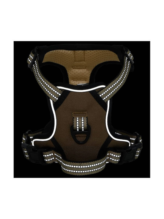 vidaXL Dog Harness Brown Large 4013372