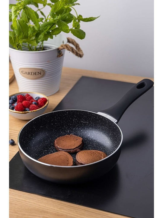 KING Hoff Τηγάνι για Pancakes από Ανοξείδωτο Ατσάλι με Αντικολλητική Επίστρωση 20cm