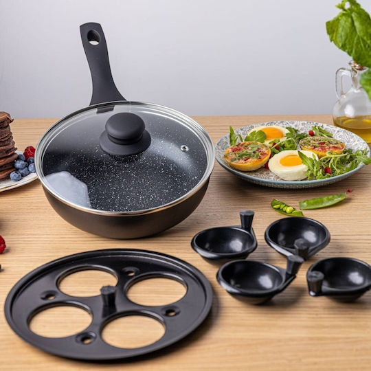 KING Hoff Pan for Pancakes made of Stainless Steel with Non-Stick Coating 20cm