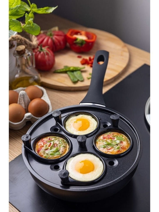 KING Hoff Τηγάνι για Pancakes από Ανοξείδωτο Ατσάλι με Αντικολλητική Επίστρωση 20cm