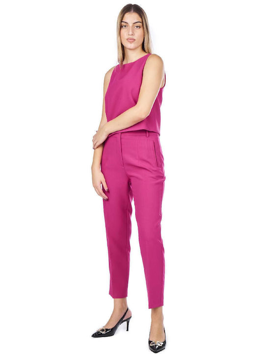 Women's Crop Top Sleeveless Fuchsia