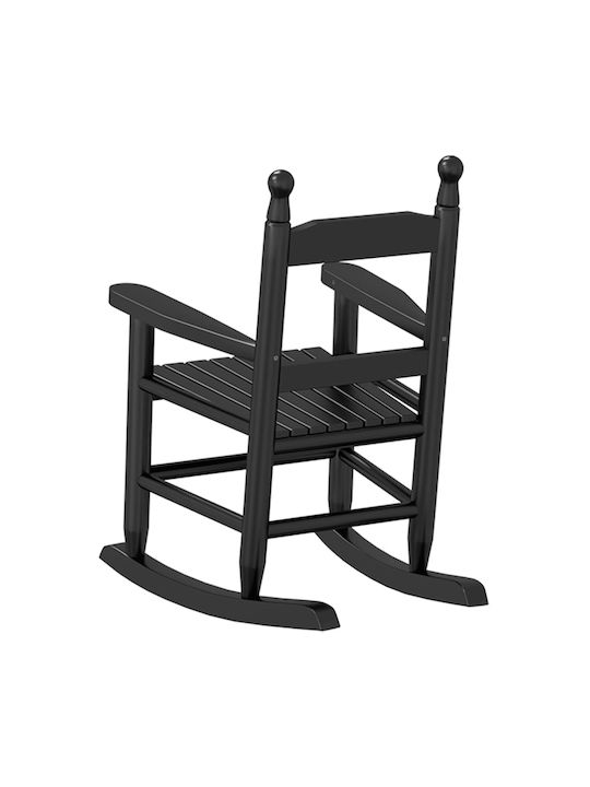 Παιδικές Καρέκλες με Μπράτσα Μαύρες 36x46.5x57εκ. 2τμχ