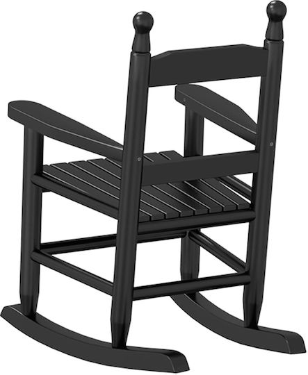 Детски Столове Черни 36x46.5x57см 2бр