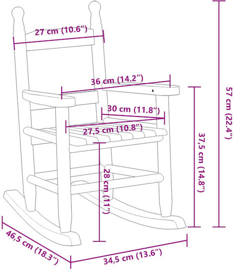 Kids Chairs Red 36x46.5x57cm 2 Pieces