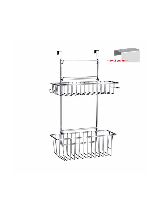 Wenko Κρεμαστό Ράφι Inox 32x47x47εκ. Γκρι