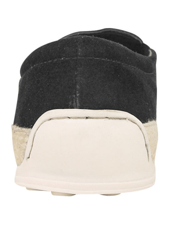 Wildleder Herren Espadrilles in Schwarz Farbe