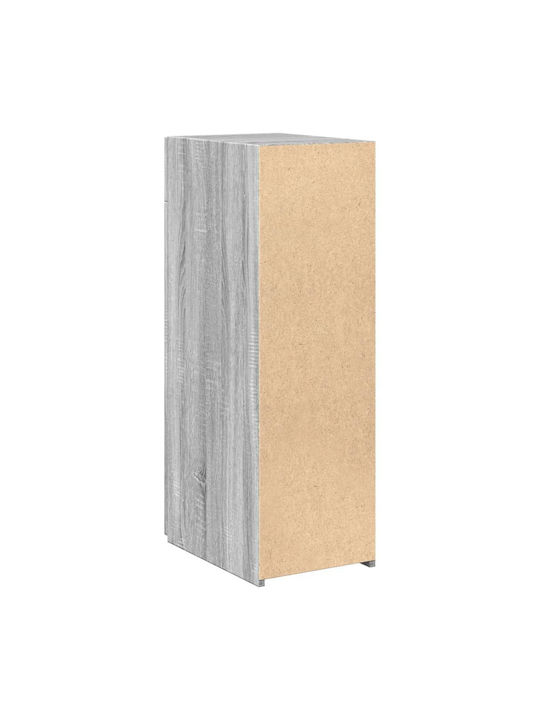 Living Room Display Cabinet made of Particle Board Grey 30x42.5x93cm