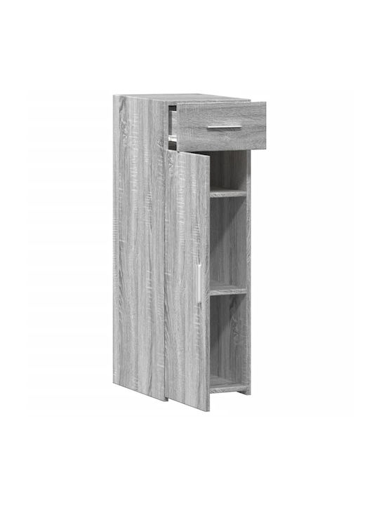 Living Room Display Cabinet made of Particle Board Grey 30x42.5x93cm