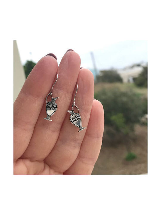 Antwnakakis Amphore Ohrringe aus Silber