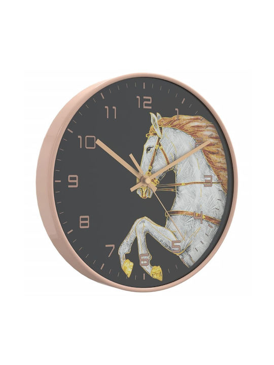 vidaXL Silent Wall Clock Gold Ø25.5cm