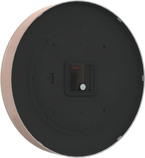 vidaXL Αθόρυβο Ρολόι Τοίχου Χρυσό Ø25.5cm