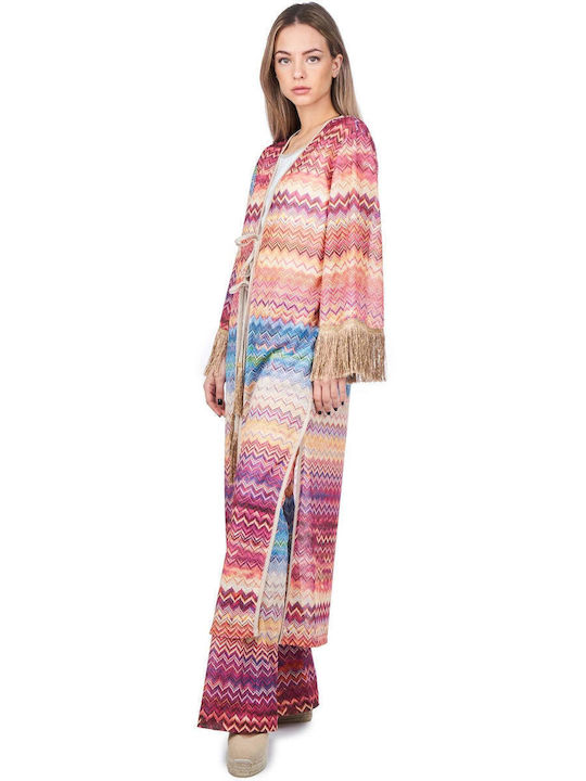 Damen Kimono Mehrfarbig