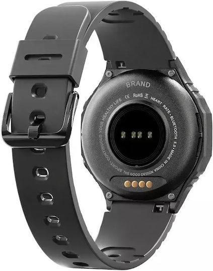 Nubi H88 Smartwatch με Παλμογράφο (Μαύρο)