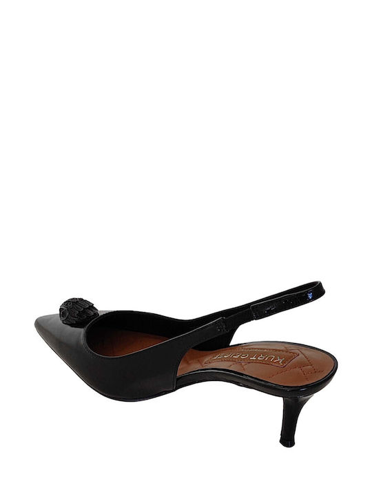 Kurt Geiger Δερμάτινες Γόβες Μαύρες