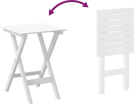 Garten- und Outdoor-Möbelsets 2 Stück Wohnzimmer Weiß