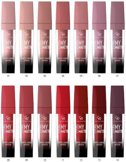 Golden Rose Liping My Matte Υγρό Κραγιόν Matte 09 5ml 5gr