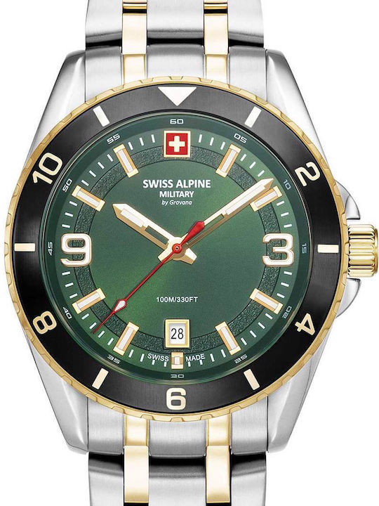 Swiss Alpine Military by Grovana Мъжки часовник с батерия и метална гривна