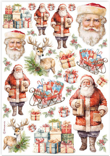 Stamperia A4 Classic Christmas Рисувалка Декупаж