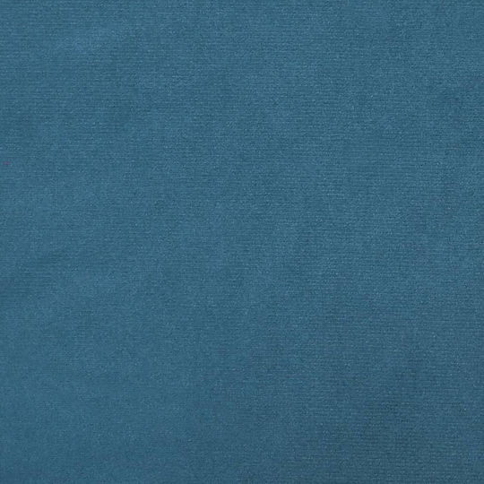 Einzelbett Mit Stoff Blau Mit Lattenrost & Matratze 90x190cm