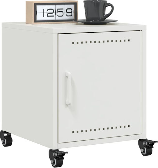 Wooden Bedside Tables White 2 Pieces 36x39x43.5cm